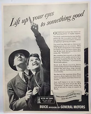 1943 Liberator B-24 Buick Vintage WWII Era Print Ad Man Cave Poster Art 40's • $10.88