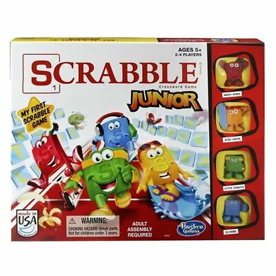 NEW Hasbro Scrabble Jr Game  Sealed. 2-4 Players My First Scrabble Game 2014 • £19.28