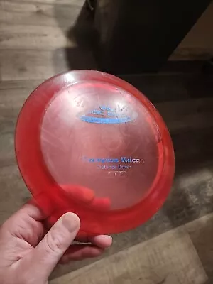 Used Innova Champion Vulcan Red Disc Golf Discs Distance Driver Scaled 176.27g  • $12