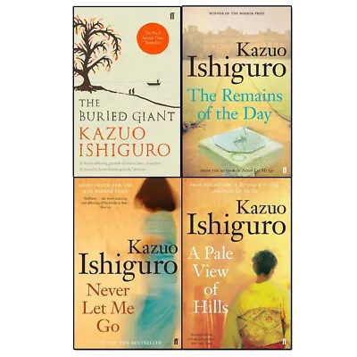 Kazuo Ishiguro Collection 4 Books Set Buried Never Let Me GoRemains Of The Day • $52.25