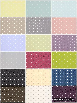 £6.50 • Buy Clarke And Clarke. DOTTY Cotton Fabric For Curtains/ Upholstery/Craft/Cushions