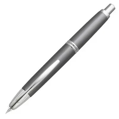 Pilot Vanishing Point Fountain Pen In Gun Metal Gray & Rhodium - 18K Gold Fine • $168