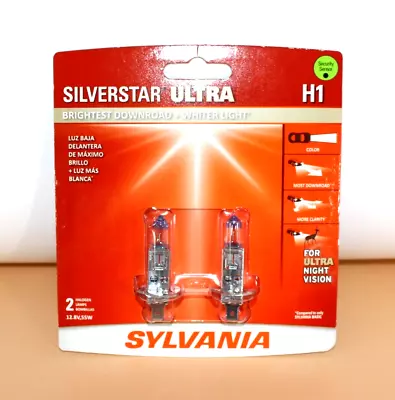 Headlight Bulb-Sedan Sylvania H1SU.BP2 Silverstar Ultra H1 • $24.75