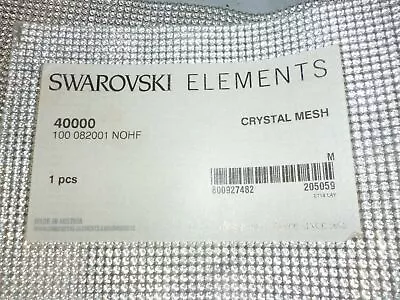 Swarovski Crystal Mesh Standard Sheet (40000) 500x200mm Clear Crystal 11286 Pcs • $899.10