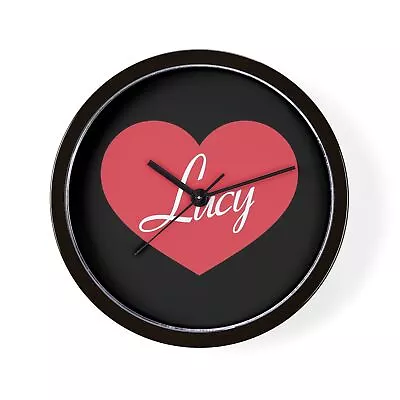 CafePress I Love Lucy Heart Unique Decorative 10  Wall Clock (167296400) • $29.99