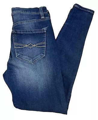 Mudd Jeans Size 9 JR Womens High Rise Jegging FLX Stretch Medium Wash Blue Denim • $14.93
