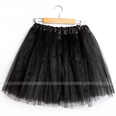 Adults Teens Girl Tutu Ballet Skirt 4 Layer Tulle Costume Fairy Party Hens Night • $11.99