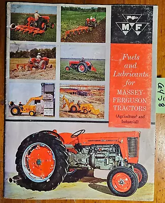 Massey Ferguson Fuels & Lubricants For Tractors Brochure Manual MS 10B • $15