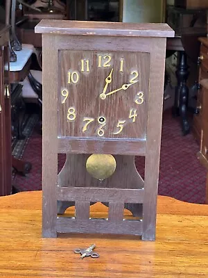 Antique Mission Oak Clock • $120