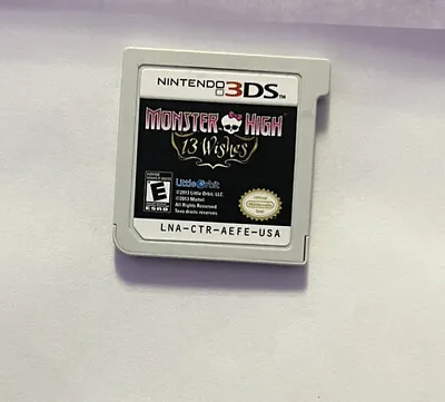 Monster High 13 Wishes Cartirdge Only (nintendo Ds) Cart Only No Track #1464 • $13.90