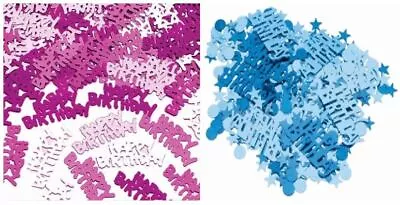 Happy Birthday Pink Or Blue Confetti Ideal Table Decoration Party Celebration • £2.89