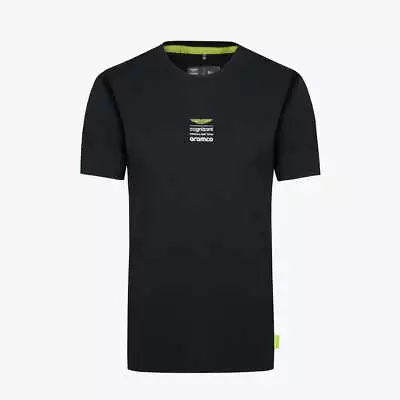 Aston Martin Cognizant F1 Men's Lifestyle Logo T-Shirt - Lime/Green/Black • $39.99