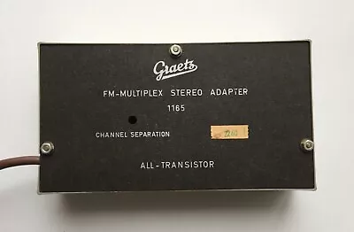Vintage Graetz FM-Multiplex Stereo Adapter 1165 (Untested) • $47.25