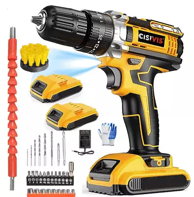 Home DIY Gardening Electric Tools 21V Cordless Drill Driver Combi Fast Charger • $34.99