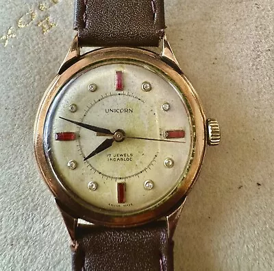 Vintage UNICORN Manual Wind Been Known Rolex Working Well For Men • $758.34