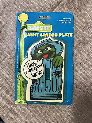 Vintage 1980 Muppets Oscar Light Switch Cover • $29.99