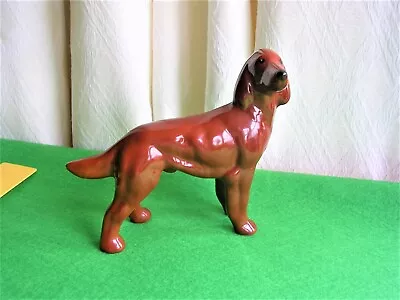 VINTAGE MELBA WARE HIGH GLOSS RED SETTER DOG ( Mim T2 ) • £4.99