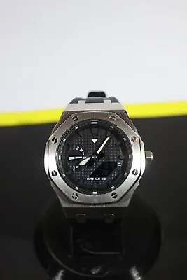 Custom CASIO G-Shock GA2100 Black And Silver Mod • $300