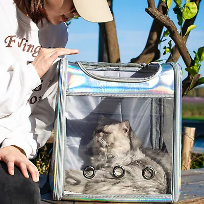 Breathable Pet Carrier Dog Cat Backpack Portable Bag Rabbit Puppy Travel Hiking • $23.76