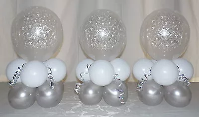 £6.99 • Buy 3 Table  - Just Married - Wedding -  Party - Balloon Display - Table Centrepiece