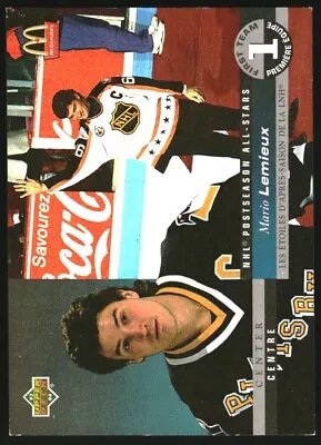 1993-94 McDonald's Upper Deck Penguins Hockey Card #H1 Mario Lemieux • $3.75