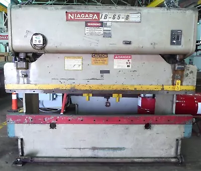 100 Ton Niagara Mechanical Press Brake IB65-8-10 10' OA 8'-6  BH Low Price • $5450