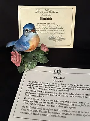 Vintage Lenox Eastern Bluebird Porcelain Figurine 1986 Garden Bird Collection • $8.75