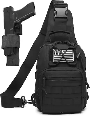 Tactical Compact EDC Sling Backpack Military Concealed Carrier Shoulder Backpack • $19.99