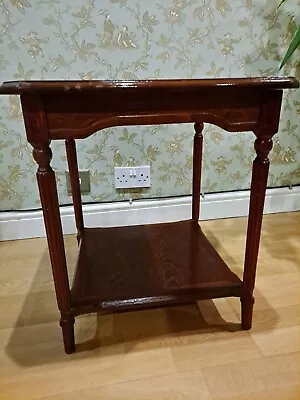 £20 • Buy Vintage Wooden Mahogany Two-tier2 Tier Coffee Table Carved Legs
