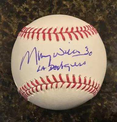 Maury Wills Personally Autographed Official Major League Baseball W/proof!! • $34.99
