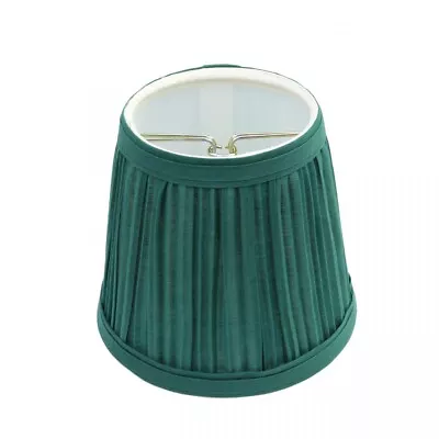 Renovators Supply Green Lamp Shades For Table Lamps Tall Pleated Lamp Shade • $14.99