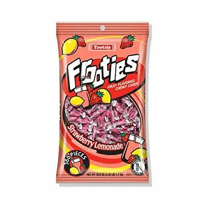 Strawberry Lemonade Frooties Tootsie Roll Candy 360 Piece Count 38.8 Oz Bag • £22.83