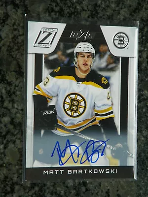 10/11 Panini Zenith Matt Bartkowski Rookie Auto Signature Sp 421/999 Rc #197 • $2.99