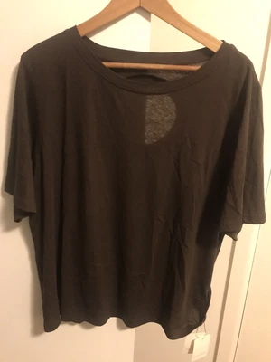 $49 • Buy BNWT SCANLAN THEODORE Coffee Cotton Linen Top L RRP $140 Sold Out
