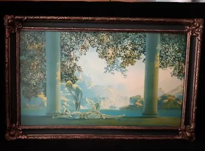 1923 Original Maxfield Parrish  Daybreak  Chromolithograph Print-Original Frame  • $79.95