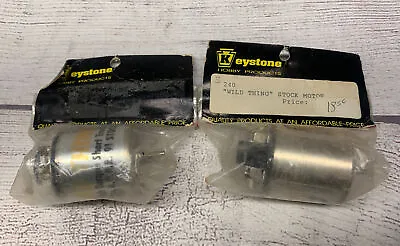 2 Vintage Keystone Brushed Stock Motors Trinity Epic Reedy Rc10 Kyosho BOX B5 • $89.67