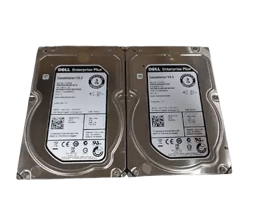 LOT OF 2 Dell Enterprise 3TB 7.2K 3.5  ST3000NM0023 4CMD9 SAS 6Gbps Hard Drive • $27.99