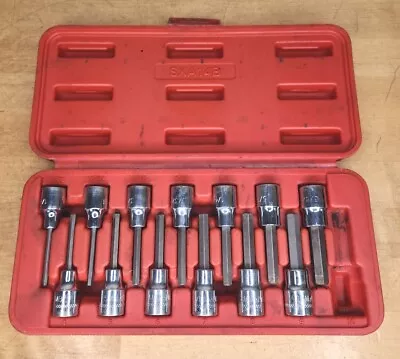 MAC Tools SXA14B - 3/8  Dr 13 Piece SAE & Metric Long Hex Bit Socket Driver Set  • $75