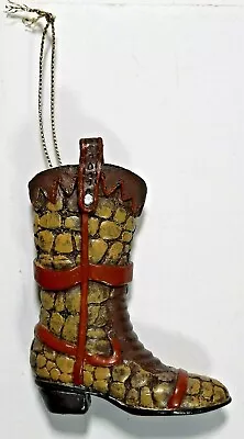 Cowboy Western Boot Christmas Ornament  Pre-owned  Unmarked • $7.06