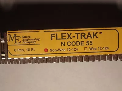 Micro Engineering 10-124 FLEX-TRAK CODE 55 NON WEA 6 PCS 3' LONG 18 FEET TOTAL • $47.95