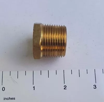 1) 3/4  Male X Female 1/2  Npt Pipe Thread Hex Reducer Bushing - Lead Free Brass • $5.39