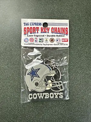 Vintage 1990s Dallas Cowboys Keyring Keychain Vintage NOS Tag Express • $3.50