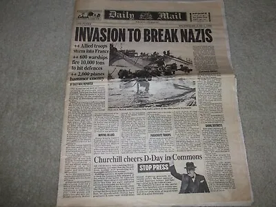 Daily Mail Newspaper June 1944 • £4.80