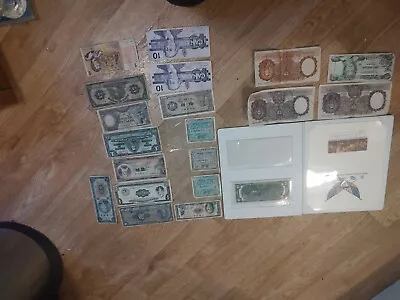 Mixed World Currency Paper Money Lot Of 21  • $25