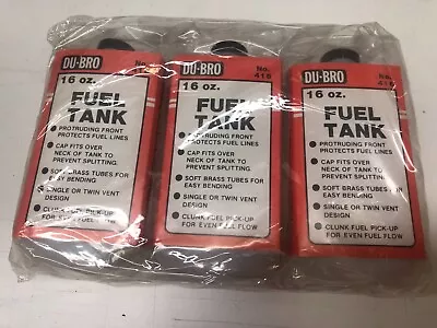 16oz Fuel Tank RC Airplane Du-Bro RC DUB416 Bulk Pack Nitro • $26