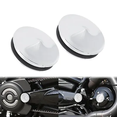 2X Chrome Swingarm Pivot Bolt Covers Fit For Harley V-Rod Night Rod VRSCD VRSCR • $14.09