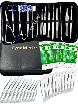 Premium 55 Pc Army Surgical Kit Sutures Scalpel Hemostats - Military First Aid • $22.53