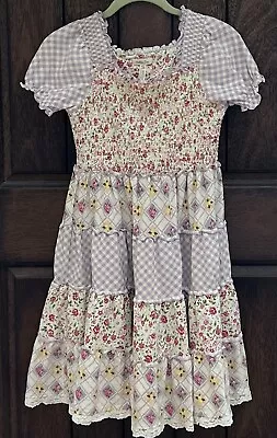 MATILDA JANE Girl's Dress Enchanted Garden Magic Size 14 Multicolor EUC • $12.99