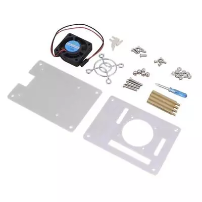 Arcylic Case Shell & Cooling Fan & Screws Set For Raspberry Pi 3/2 Model B/B+ B • $9.71