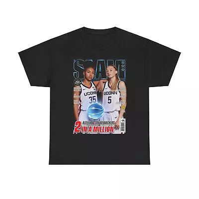 Paige Bueckers UConn Huskies WNBA Slam Cover Tee Shirt • $22.61